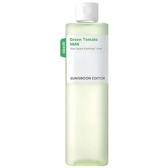Matējošs toneris poru samazināšanai Sungboon Editor Green Tomato NMN Pore Hydro Soothing Toner